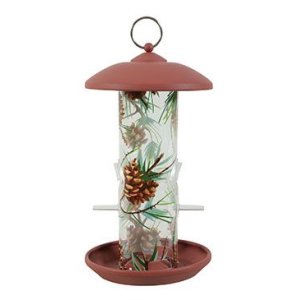 Kŕmidlo vonkajšie PINE kov, plast, červená Zolux