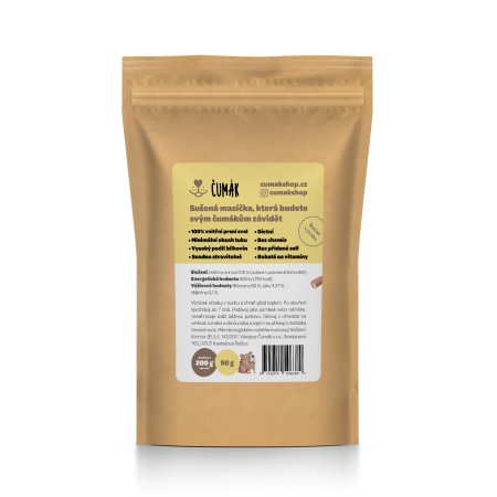 Čumák 100% kuracie stripsy, sušené (50 g)