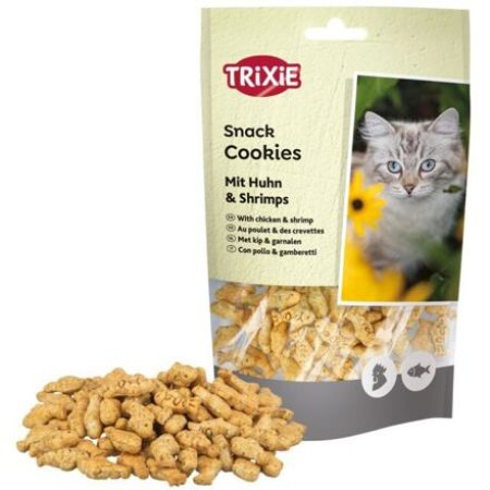 Cookies, sušienky s kuraťom a krevetami pre mačky, 50 g