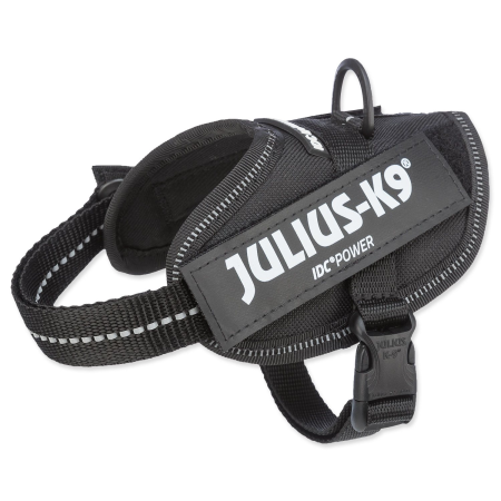 Postroj Trixie Julius-K9 IDC čierny 2XS/Baby: 2 33–45cm*18mm