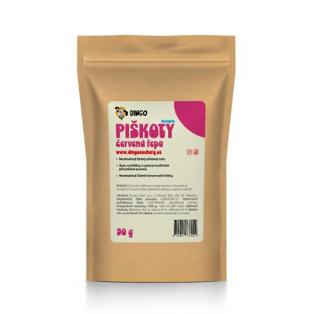 DINGO piškóty s červenou repou, 90g