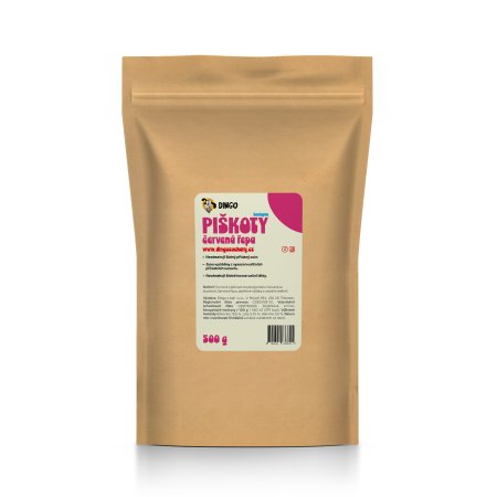 DINGO piškóty s červenou repou, 500g