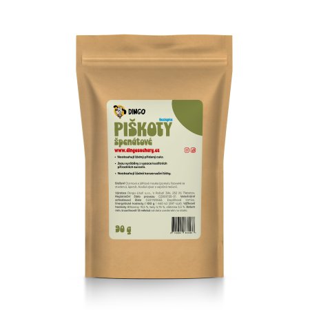 DINGO piškóty so špenátom, 90g