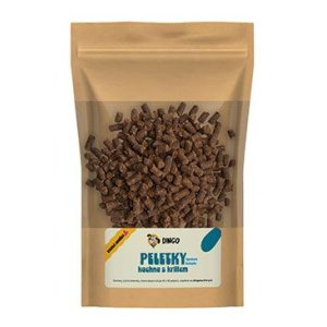 DINGO peletky kačica s krillom, 150g