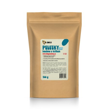 DINGO peletky kačica s krillom, 150g