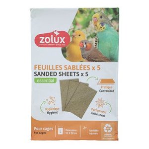 Pieskové podložky pre vtáky L 43x28cm/5ks Zolux
