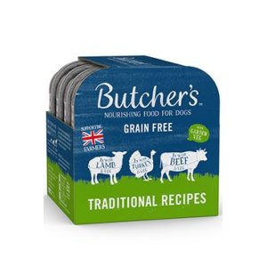 Butcher's Dog Original hovädzie/moriek/jehn vanička 4x150g
