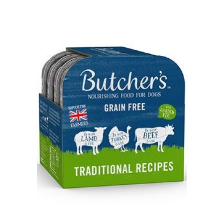Butcher's Dog Original hovädzie/moriek/jehn vanička 4x150g
