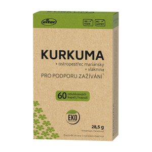 Vitar EKO Kurkuma + pestrec mariánsky 60 kapsúl