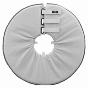 Ochranný mäkký golier "disk", polyester/pena, šedá, L, 46-49 cm 