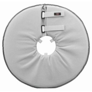 Ochranný mäkký golier "disk", polyester/pena, šedá, M, 38-42 cm