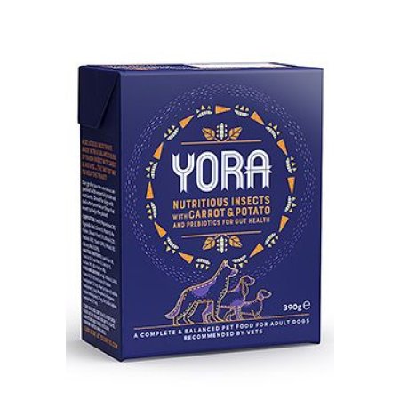 YORA Dog Tetrapak paštéta z hmyzu s mrkvou 390g