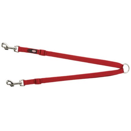 Nylonová rozdvojka PREMIUM, červená, XS-S, 40-70 cm