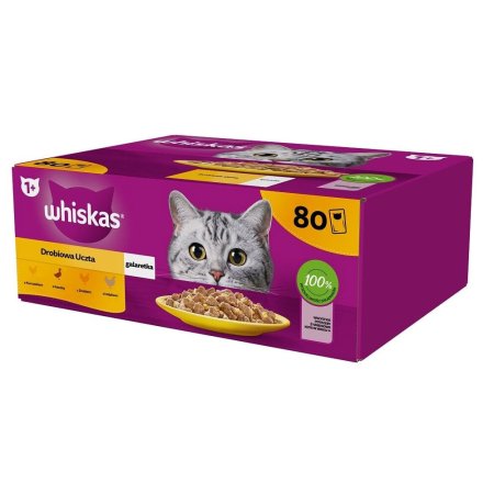 Whiskas kapsička Hydinový výber v želé 80 x 85 g