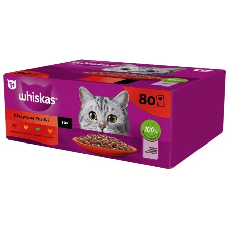Whiskas kapsička Klasický výber v šťave 80 x 85 g
