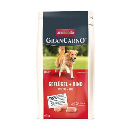 GranCarno Dog DryFood Adult s hydinovým a hovädzím mäsom, 1 kg