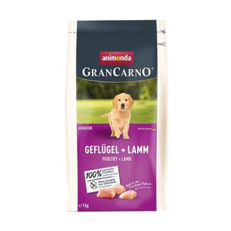 GranCarno Dog DryFood Junior s hydinovým a jahňacím mäsom, 1kg