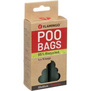Flamingo Poco Vrecká na exkrementy zelené 4x15ks