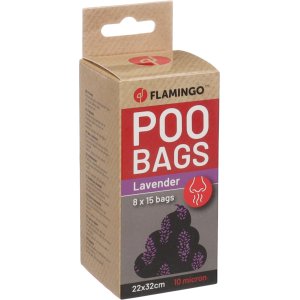 Flamingo Basic Scent Vrecká s levanduľovou vôňou na exkrementy 8x15ks