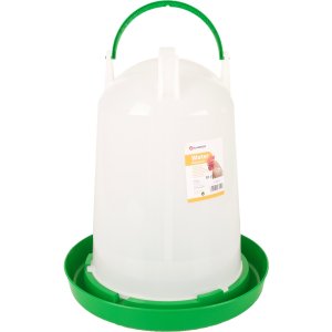 Flamingo Twist Napájačka pre hydinu guľatá zelená/biela 10l