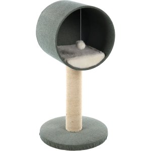 Flamingo Scandi Škrabadlo pre mačky Zelená/biela 40x40x77cm