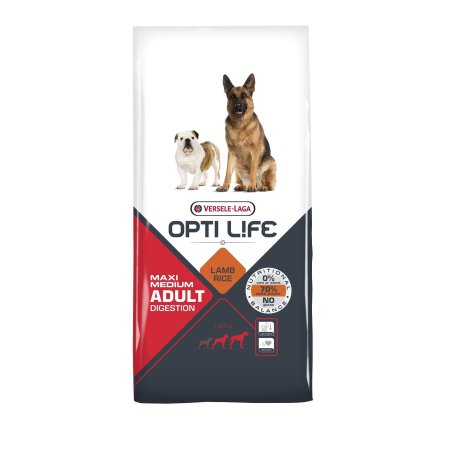 Versele Laga Opti Life Adult Digestion Medium & Maxi 12,5 kg (POŠKODENÝ OBAL)