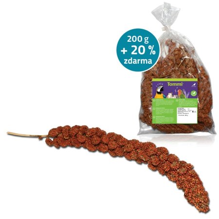 Senegalské proso červené, 200g + 20%