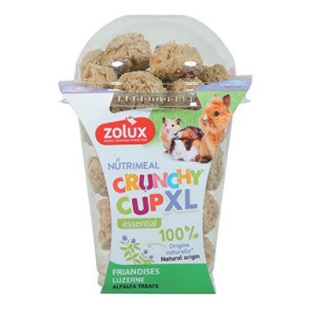 Pochúťka CRUNCHYCUP XL lucerna 190g Zolux