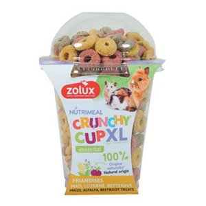 Pochúťka CRUNCHYCUP XL kukur/repa/lucerna 170g Zolux