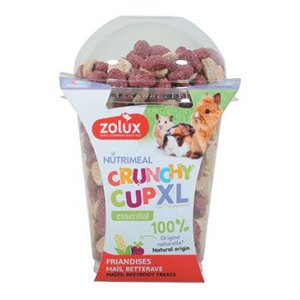 Pochúťka CRUNCHYCUP XL č.repa/kukurica 220g Zolux