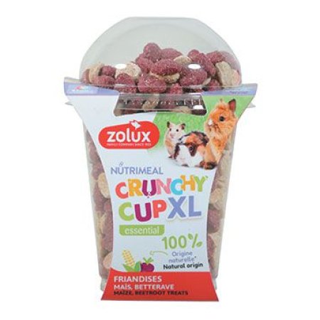 Pochúťka CRUNCHYCUP XL č.repa/kukurica 220g Zolux