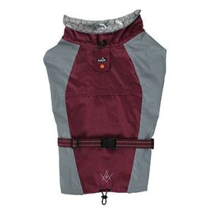 Obleček vodeodolný pre psov BIVOUAK červená 60cm Zolux