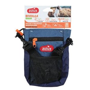 Kapsička na maškrty BIVOUAK s popruhom modrá Zolux
