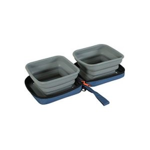 Miska skladacia 2v1 BIVOUAK 2x700ml modrá Zolux