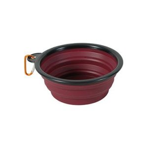 Miska skladacia BIVOUAK 650ml silikón červená Zolux