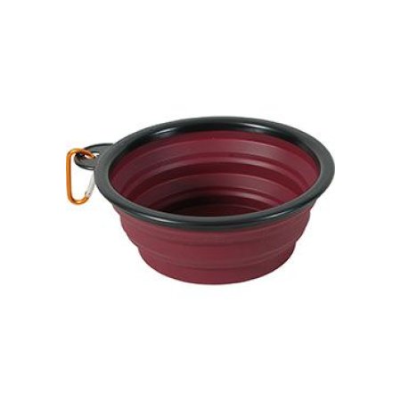 Miska skladacia BIVOUAK 650ml silikón červená Zolux