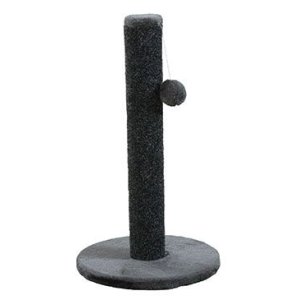 Škrabadlo stĺpik OLIVER s loptičkou šedá 62cm Zolux