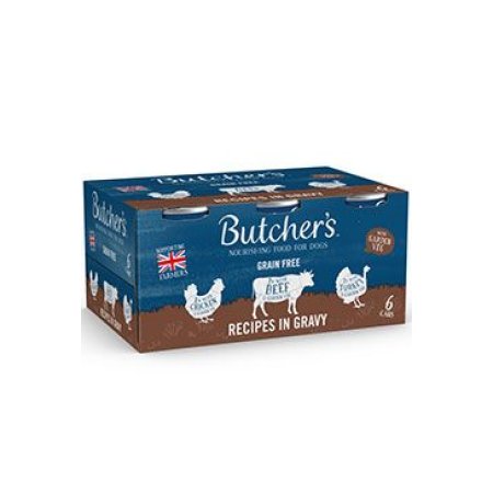 Butcher's Dog Original hovädzie/morčacie/kur. konz. 6x400g