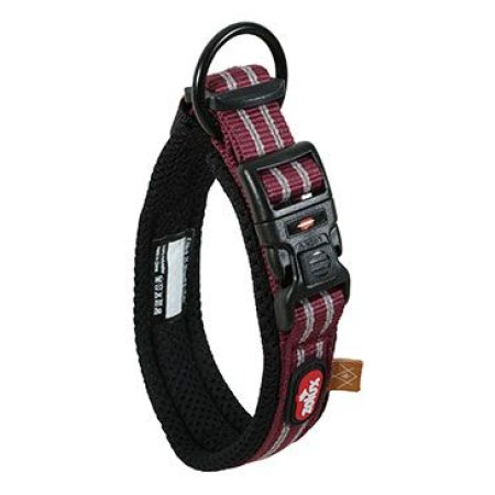 Obojok pes BIVOUAK nastaviteľný 25-35cm červená Zolux