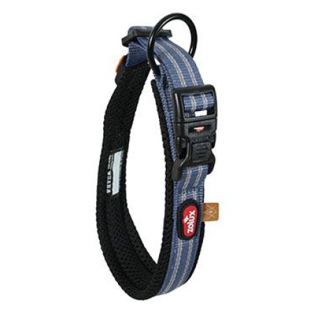 Obojok pes BIVOUAK nastaviteľný 55-65cm modrá Zolux
