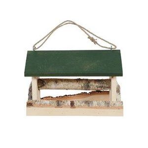 Búdka krmítko HUT drevená XL zelená Zolux