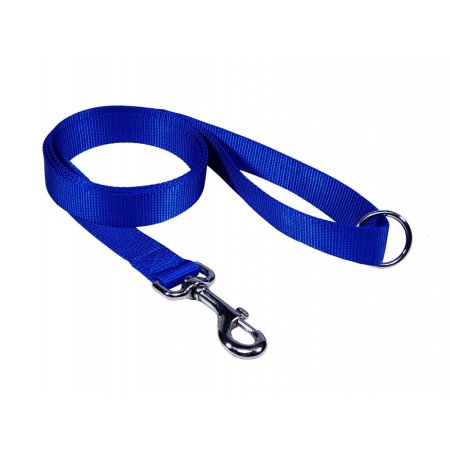 PROFIZOO Vodítko popruh JEDNOBAREVNÉ (15 mm x 150 cm) modrá