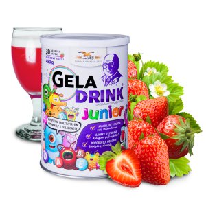Geladrink Junior jahoda plv 480g