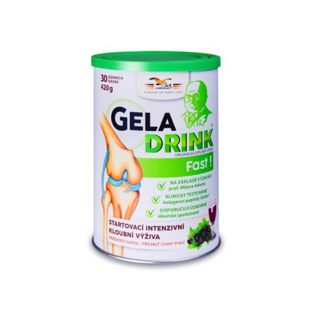 Geladrink fast černý rybíz 420g