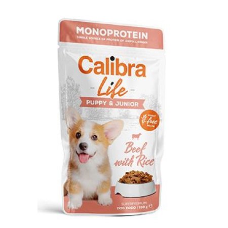 Calibra Dog Life kapsa Puppy&Junior Beef 150g