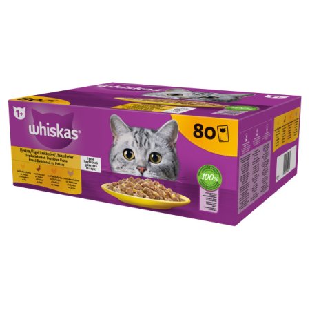 Whiskas kapsička Hydinový výber v želé 80 x 85 g