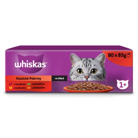 Whiskas kapsička Klasický výber v šťave 80 x 85 g