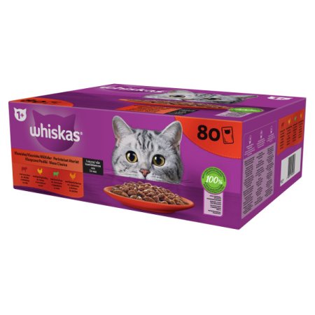 Whiskas kapsička Klasický výber v šťave 80 x 85 g