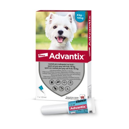 Advantix Spot On 1x1ml pre psov 4-10kg (03/2025)