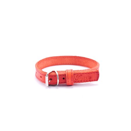 Tamer Kožený obojok Stubby mini (OK 19-24 cm x 1,4 cm) červená